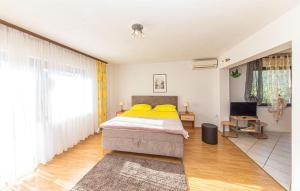 TV a/nebo společenská místnost v ubytování One-Bedroom Apartment In Kastel Kambelovac
