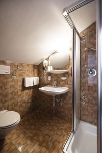 Koupelna v ubytování Hotel Mühlwald