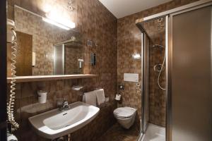 Koupelna v ubytování Hotel Mühlwald