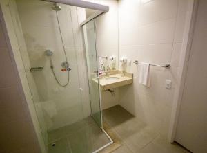 Koupelna v ubytování Diff Hotel - by Easy Hotéis