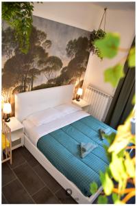 Giường trong phòng chung tại DEA DREAMS Amendola Fiera Apartment Free Wi-Fi