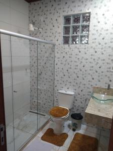 Koupelna v ubytování Casa com Piscina