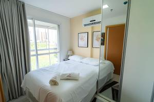 Voodi või voodid majutusasutuse Ap 20%off, 100m Estação Metro, Garagem, Piscina, Jr Catito toas +36 fotot