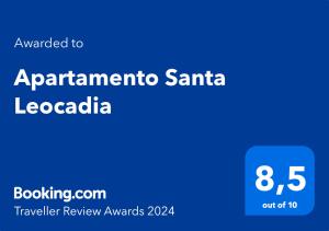 Apartamento Santa Leocadia tanúsítványa, márkajelzése vagy díja