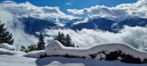 Chalet La Louise avec vue imprenable взимку