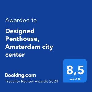 Designed Penthouse, Amsterdam city center