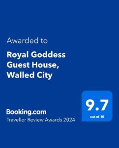 a screenshot of a request for a request to request a guest house at Royal Goddess Guest House, Walled City in Famagusta