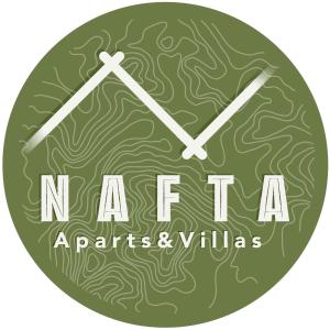 an image of a green clock with the words art firstaries and violas at Nafta Aparts & Villas in Skhidnitsa