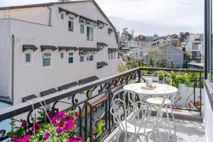 Balkón nebo terasa v ubytování Kim Little Hotel Dalat