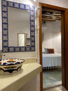 Koupelna v ubytování Mawimbi Boutique Hotel