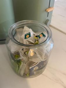 a plastic container filled with food sitting on a counter at Centre ville de Colmar avec Parking Downtown Colmar with Parking in Colmar