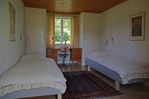 Кровать или кровати в номере Olsbacka Gård
