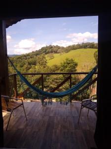En balkon eller terrasse på Da Terra Brasil, Piscina e banheira dupla