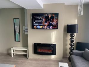 TV a/nebo společenská místnost v ubytování Appartement 3 - Hyper centre - 1 à 4 personnes