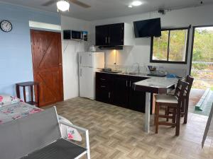 Kuchyň nebo kuchyňský kout v ubytování Cabaña mirador Jacuzzi