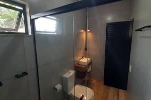Koupelna v ubytování Studio Pitangueiras