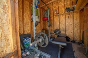 an inside view of a gym in a house at Sea View, Sauna, Gym, Bikes, W/D, Netflix in Ventura