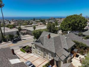 an aerial view of a house with a roof at Netflix, Bikes, Stocked Kitchenette, Beach Gear in Ventura