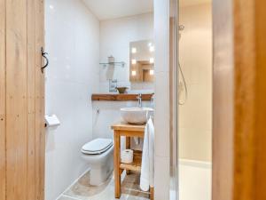 a bathroom with a sink and a toilet at The Apartment - Uk45103 in Hoel-galed