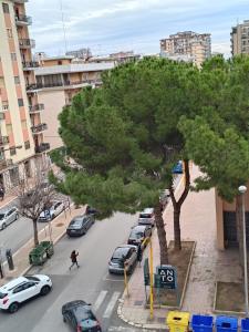 Blick auf eine Straße mit geparkten Autos in der Unterkunft CASA MIA in Taranto