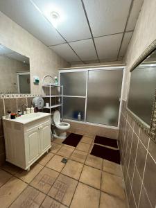 Phòng tắm tại Rancho de monica