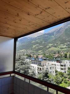 a view from a window of a building at Merano Panoramablick ruhig gelegen in Merano