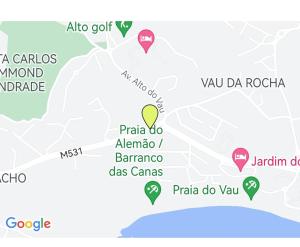 una mappa della patagonia e delle sue attrazioni di Vau Costa Apartment a Portimão