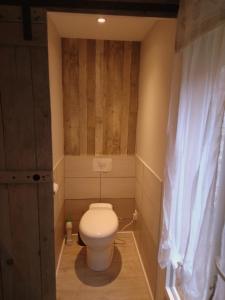 a bathroom with a white toilet in a room at perigordchambre in Sarlat-la-Canéda +2 photos
