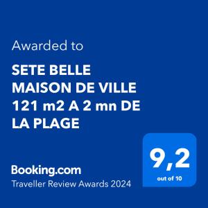 セットにあるSETE BELLE MAISON DE VILLE 121 m2 A 2 mn DE LA PLAGE AVEC JACUZZIの携帯電話の画像
