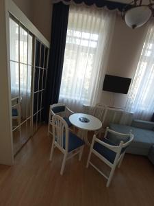 Televízia a/alebo spoločenská miestnosť v ubytovaní Apartman Orgona