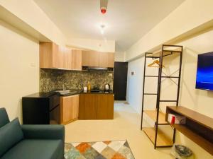 Majoituspaikan Avida Riala Studio Flat Condominium Apartment Cebu IT park keittiö tai keittotila