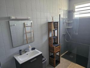 Vannituba majutusasutuses Villa du marquis avec piscine