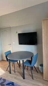 TV a/nebo společenská místnost v ubytování B&B Latemberg