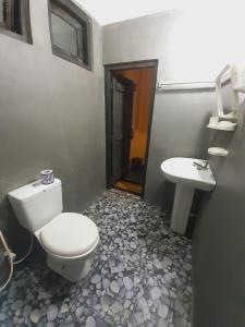 坦加拉的住宿－Milton Home Stay，一间带卫生间和水槽的浴室