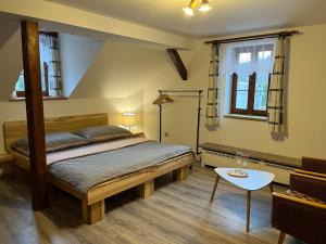 Postel nebo postele na pokoji v ubytování Ubytování Monika + 37 fotografií