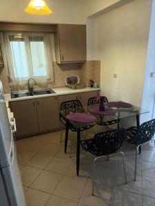 Kuchyň nebo kuchyňský kout v ubytování Lina's House Sivota