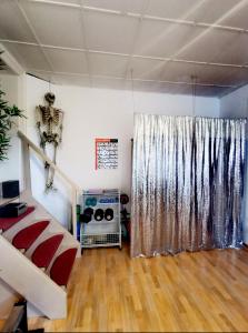Ένα ή περισσότερα κρεβάτια σε δωμάτιο στο Ferienwohnung Auf dem Georgenberg