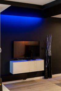 Televízia a/alebo spoločenská miestnosť v ubytovaní Diamonds Apartment