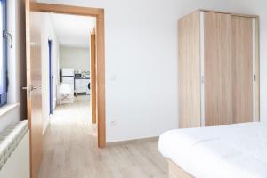 Postel nebo postele na pokoji v ubytování Las casinas de Piedralba