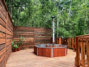 Zahrada ubytování Cabaña Curacautín “Refugio Cautin”