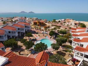an aerial view of a resort with a swimming pool at La Hacienda San Felipe Rental Condo 2 in San Felipe