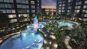 A piscina localizada em Cubic Botanical Studio 情侣体验民宿电影院的感觉 ou nos arredores