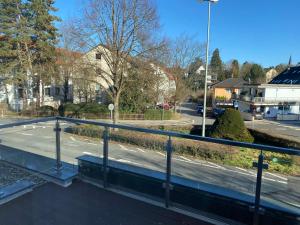 a view of a street from a balcony at Valley of Business Frankfurt-West - Apartment Nº2 - Two-Bedroom in Hofheim am Taunus