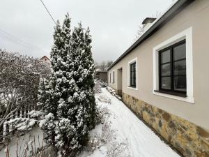 Chalupa Ludvíkov v zimě