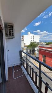 a balcony with a view of a city at Tango 07 in San Fernando del Valle de Catamarca