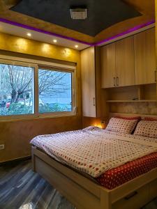 Кровать или кровати в номере Oaza Lux Apartment