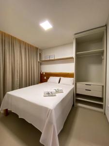 Cama o camas de una habitación en Villa Palmeira Flecheiras 102