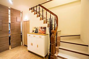 Kuchyň nebo kuchyňský kout v ubytování Traveller-Inn Zhongzheng Library