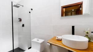 Koupelna v ubytování Hotel Boutique Los Abetos