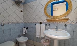 Koupelna v ubytování Hotel Aquarius